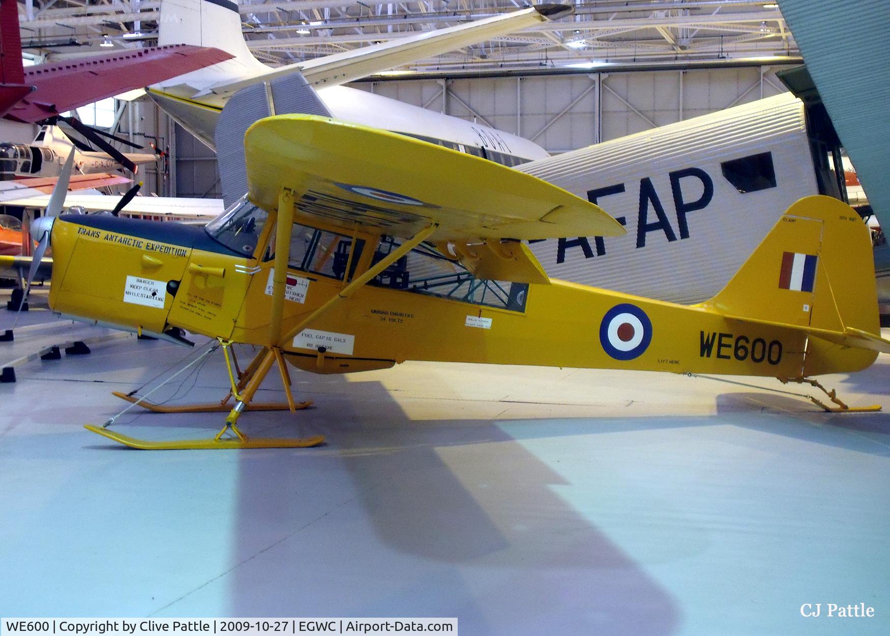 WE600, Auster C-4 Auster T7 Antarctic C/N Not found WE600, On display at the RAF Museum at Cosford