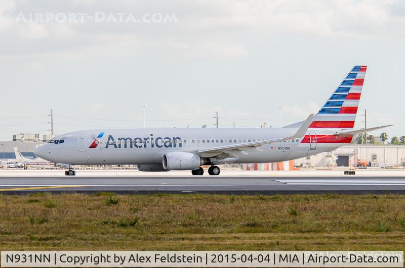 N931NN, 2013 Boeing 737-823 C/N 33230, Miami International