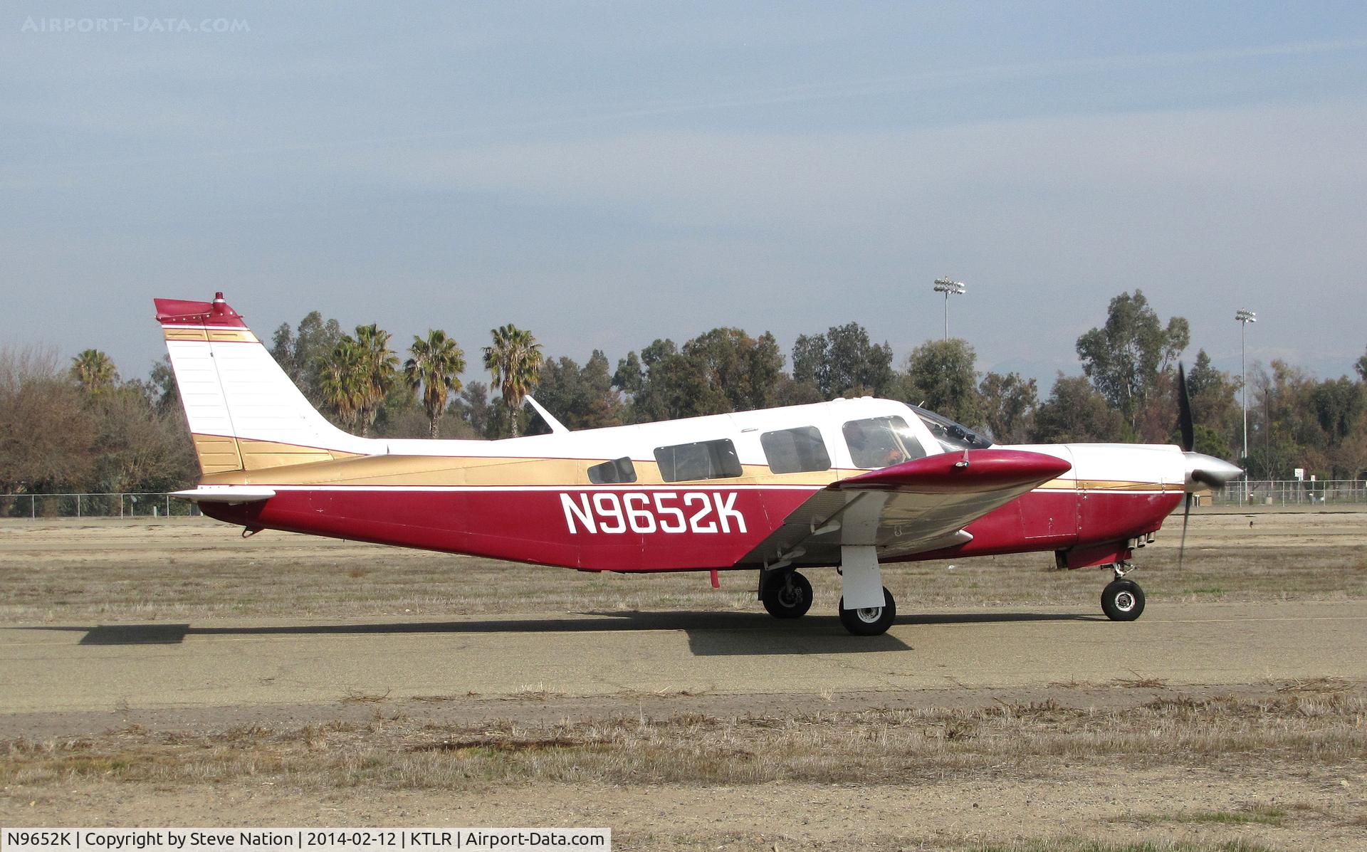 N9652K, 1976 Piper PA-32R-300 Cherokee Lance C/N 32R-7680238, privately-owned Piper PA-32R-300 from Marysville, CA @ Mefford Field (Tulare, CA) for the 2014 International Ag Expo