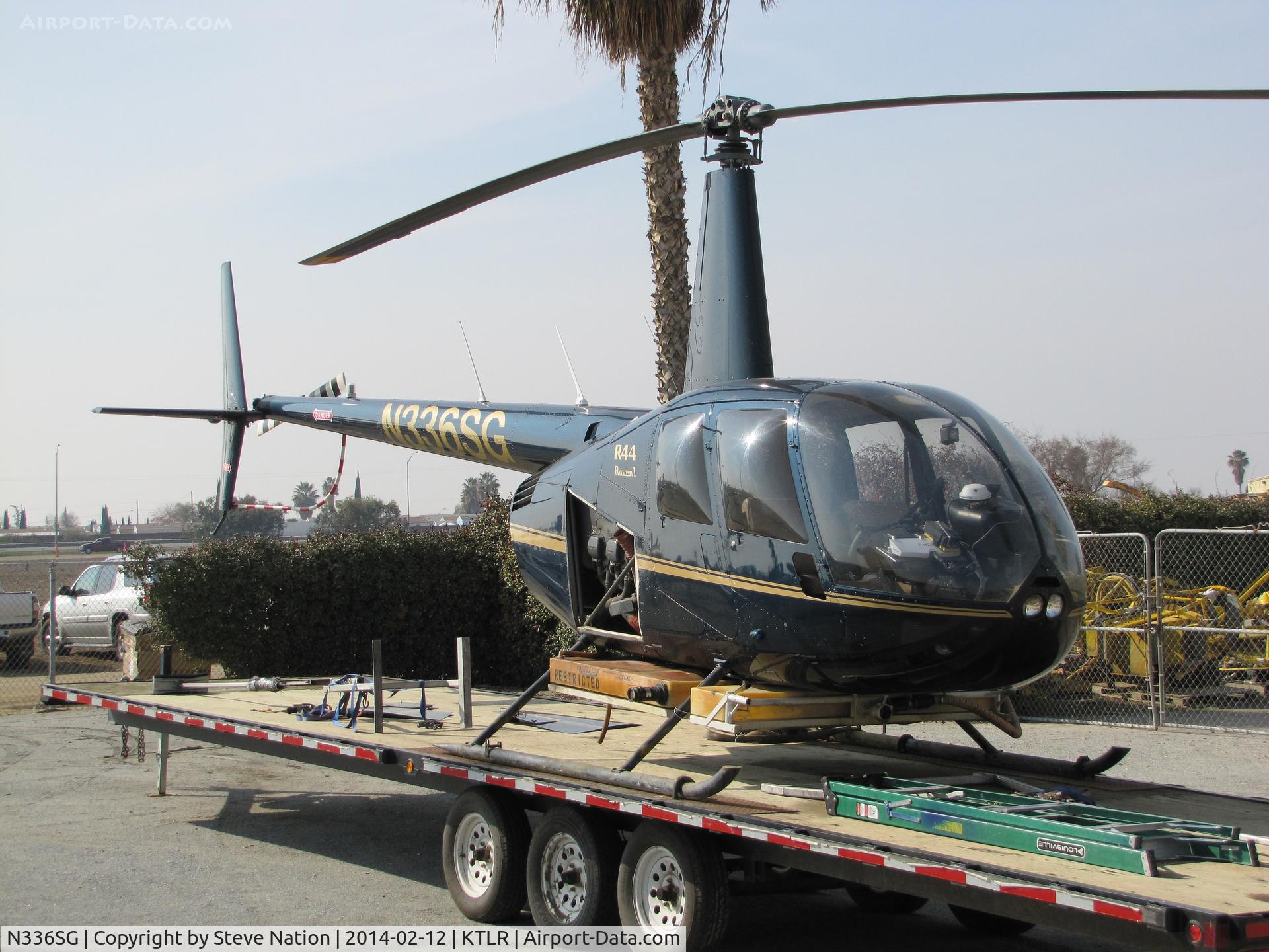 N336SG, 2003 Robinson R44 C/N 1336, privately-owned Robinson R44 used for crop protection @ Mefford Field (Tulare, CA)