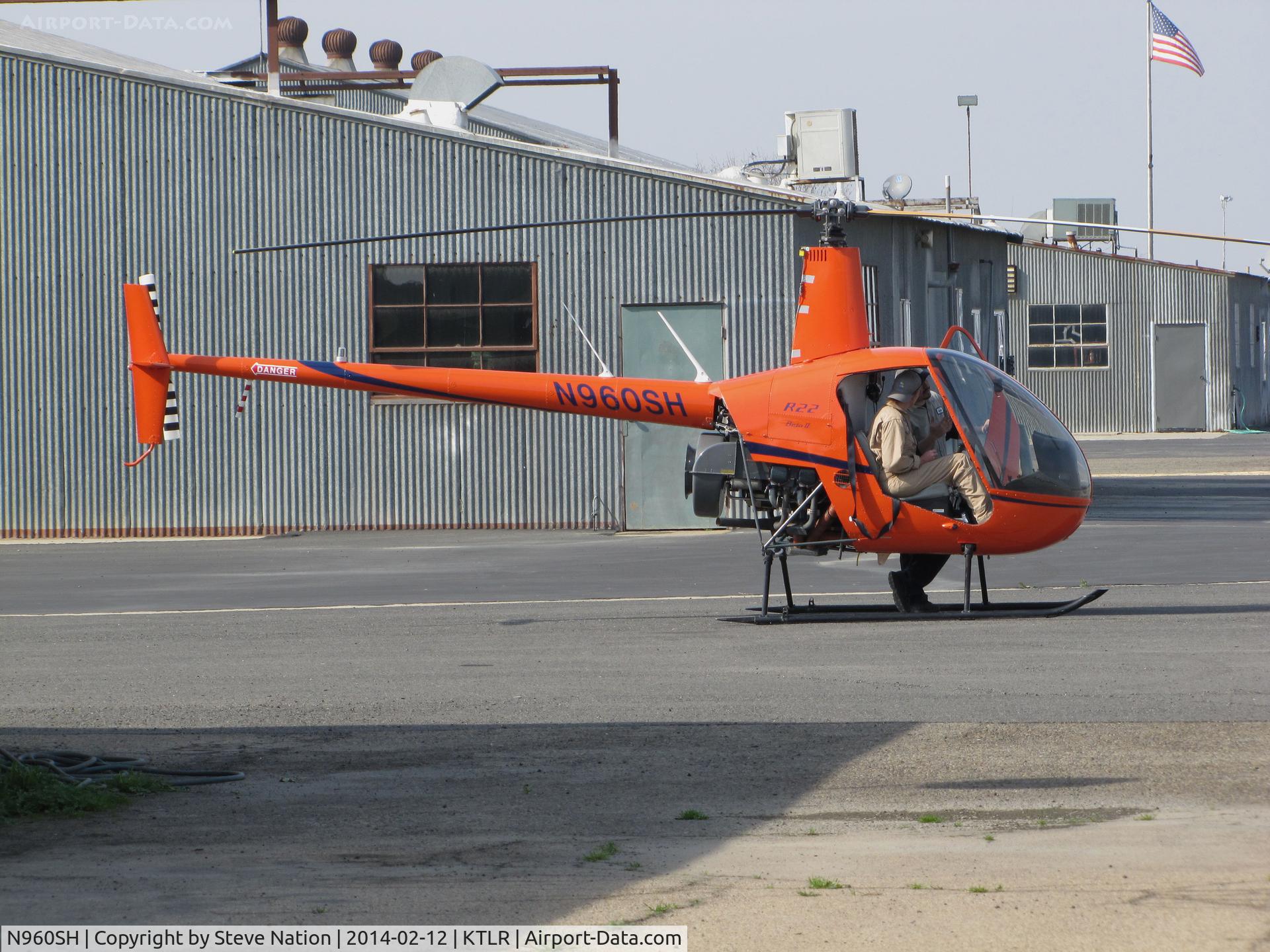 N960SH, 2005 Robinson R22 BETA C/N 3932, Blue Sky Aviation Robinson R22 BETA trainer @ Mefford Field (Tulare, CA) home base