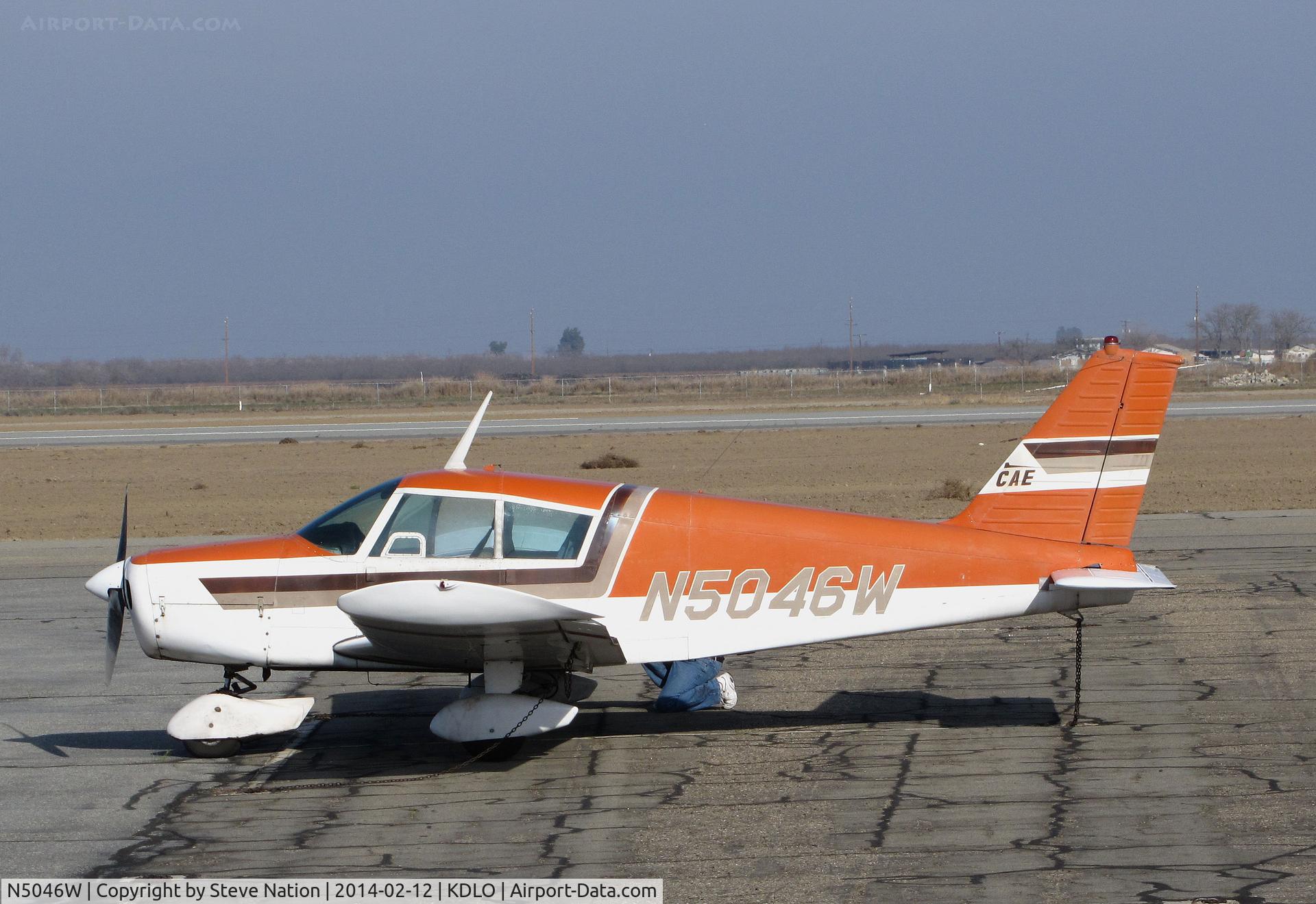 N5046W, 1961 Piper PA-28 C/N 28-48, privately-owned Piper PA-28 visiting from Fullerton, CA @ Delano Municipal Airport, CA