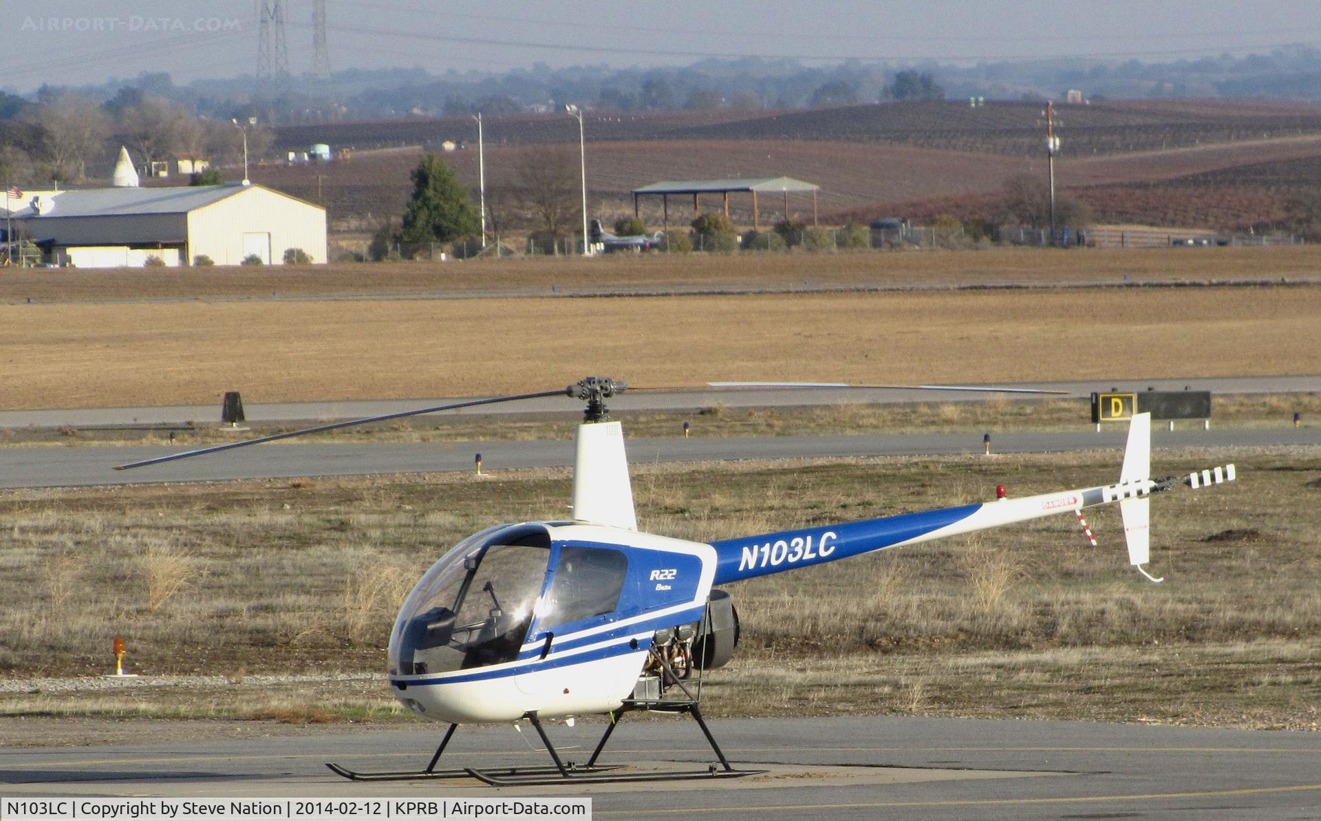 N103LC, 1989 Robinson R22 BETA C/N 1084, Robinson R22 BETA trainer @ Paso Robles Municipal Airport, CA home base