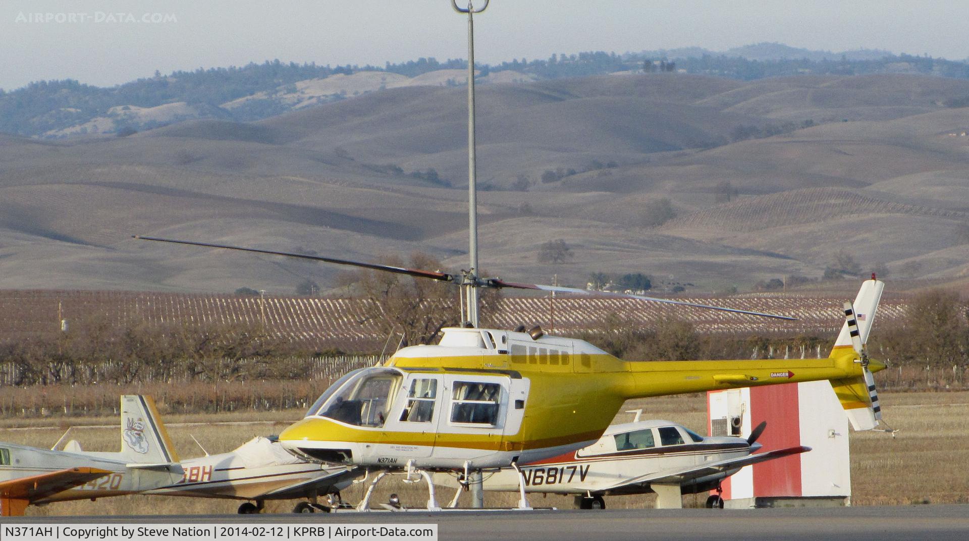 N371AH, 1975 Bell 206B-III C/N 1660, Del Rio Aviation Bell 206B-III @ Paso Robles Municipal Airport, CA home base