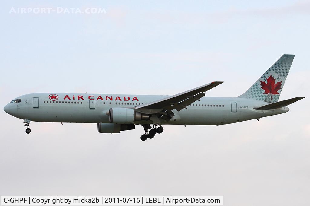 C-GHPF, 1993 Boeing 767-3Y0/ER C/N 26206, Landing