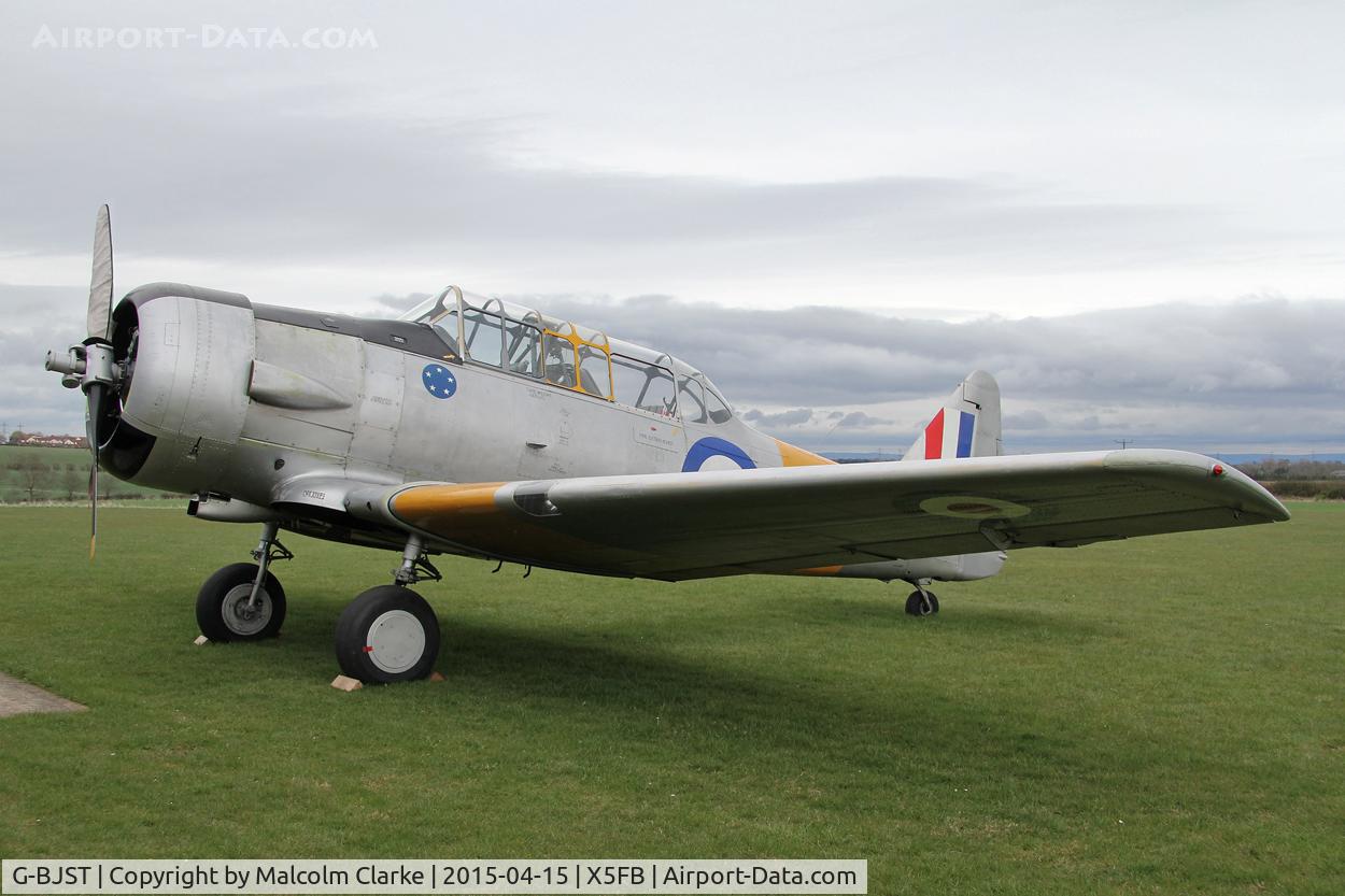 G-BJST, 1953 Canadian Car & Foundry T-6H Harvard Mk.4M C/N 14A-2429, Canadian Car & Foundry T-6H Harvard 4M, Fishburn Airfield April 15th 2015.