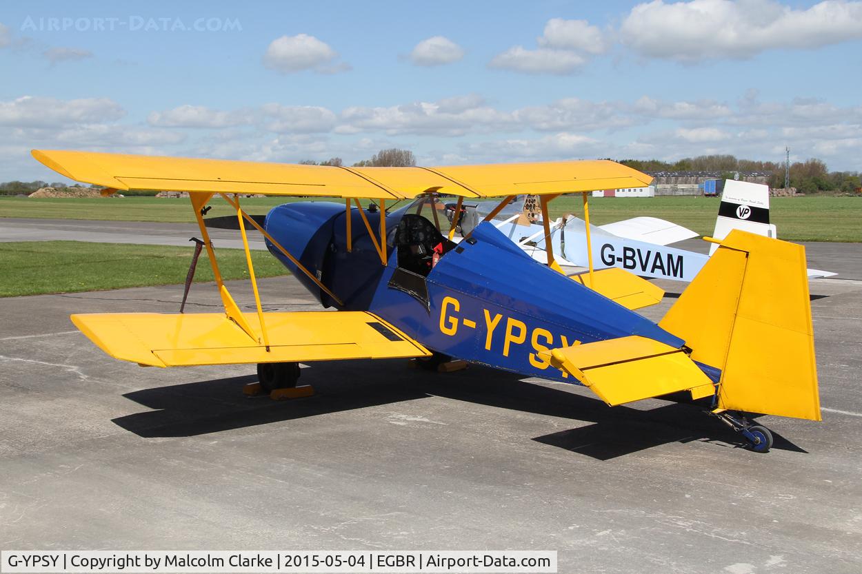 G-YPSY, 1988 Andreasson BA-4B C/N PFA 038-10352, Andreasson BA-4B at The Real Aeroplane Company's Auster Fly-In, Breighton Airfield, May 4th 2015.