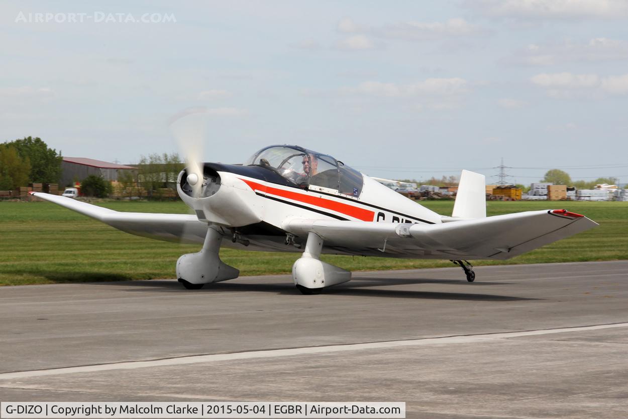 G-DIZO, 1965 Jodel D-120 Paris-Nice C/N 326, Jodel D-120 Paris-Nice at The Real Aeroplane Club's Auster Fly-In, Breighton Airfield, May 4th 2015.