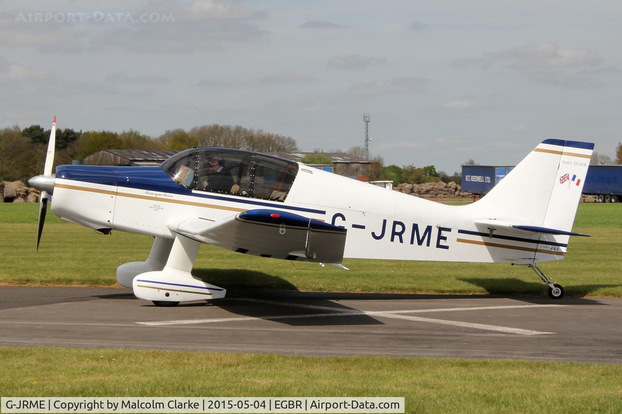 G-JRME, 2009 Jodel D-140E Mousquetaire IV C/N 444/PFA 251-13155, Jodel D-140E Mousquetaire IV at The Real Aeroplane Club's Auster Fly-In, Breighton Airfield, May 4th 2015.