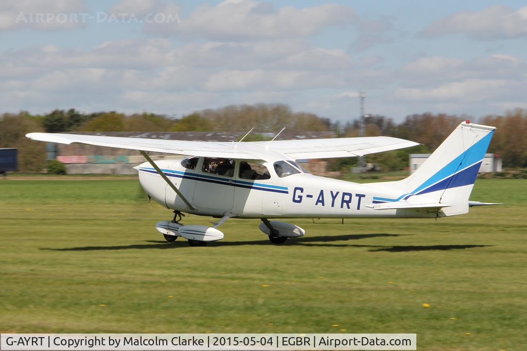 G-AYRT, 1971 Reims F172K Skyhawk C/N 0777, Reims F172K Skyhawk at The Real Aeroplane Club's Auster Fly-In, Breighton Airfield, May 4th 2015.
