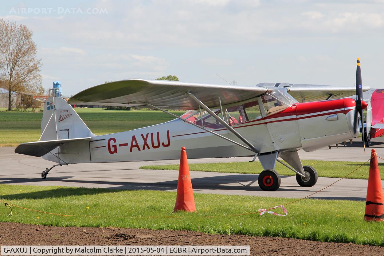 G-AXUJ, 1948 Auster J-1 Autocrat C/N 1957, Auster J-1 Autocrat  at The Real Aeroplane Club's Auster Fly-In, Breighton Airfield, May 4th 2015.