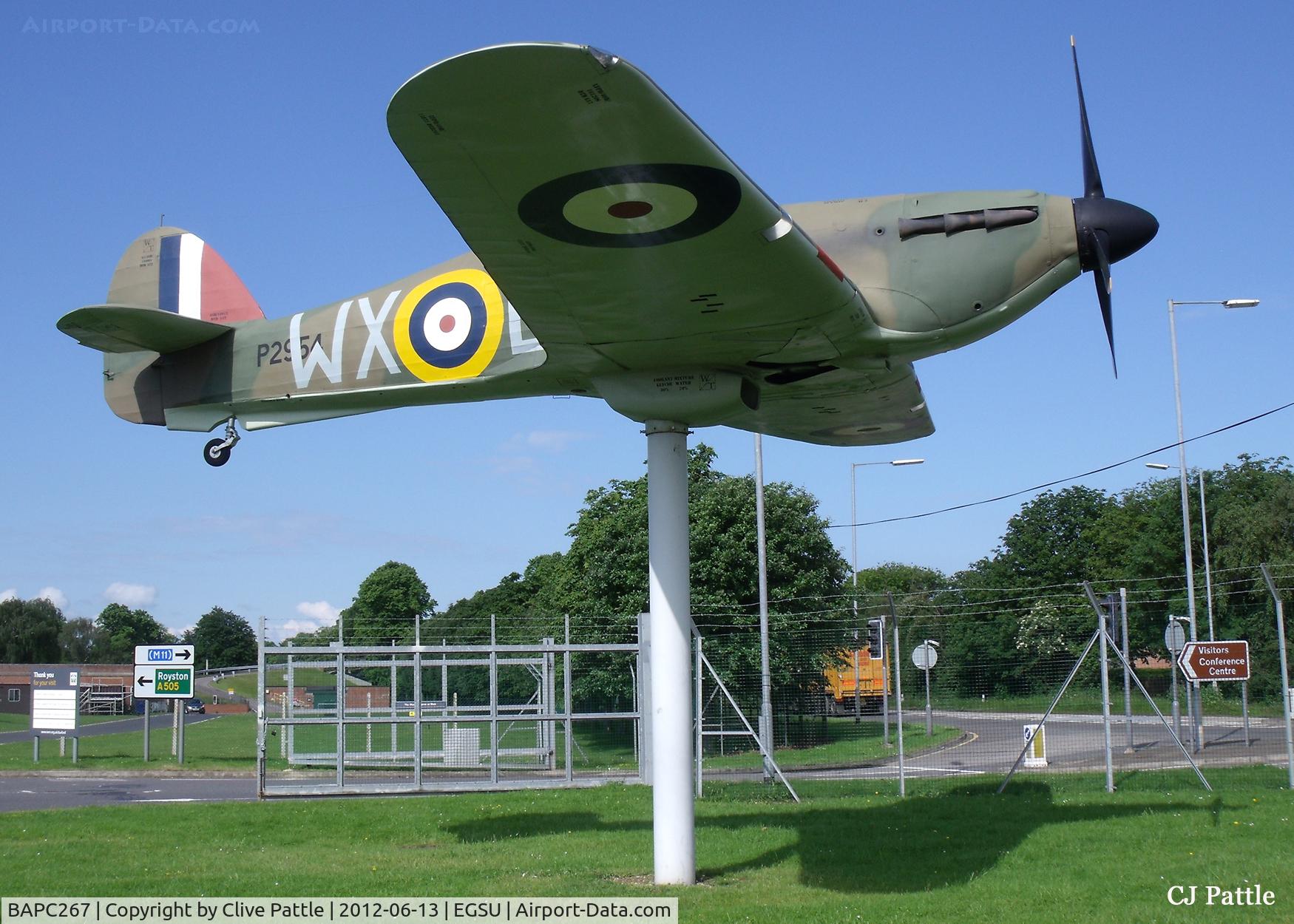 BAPC267, Hawker Hurricane Replica C/N BAPC.267, Hurricane FSM on gate guard duty at the IWM Duxford