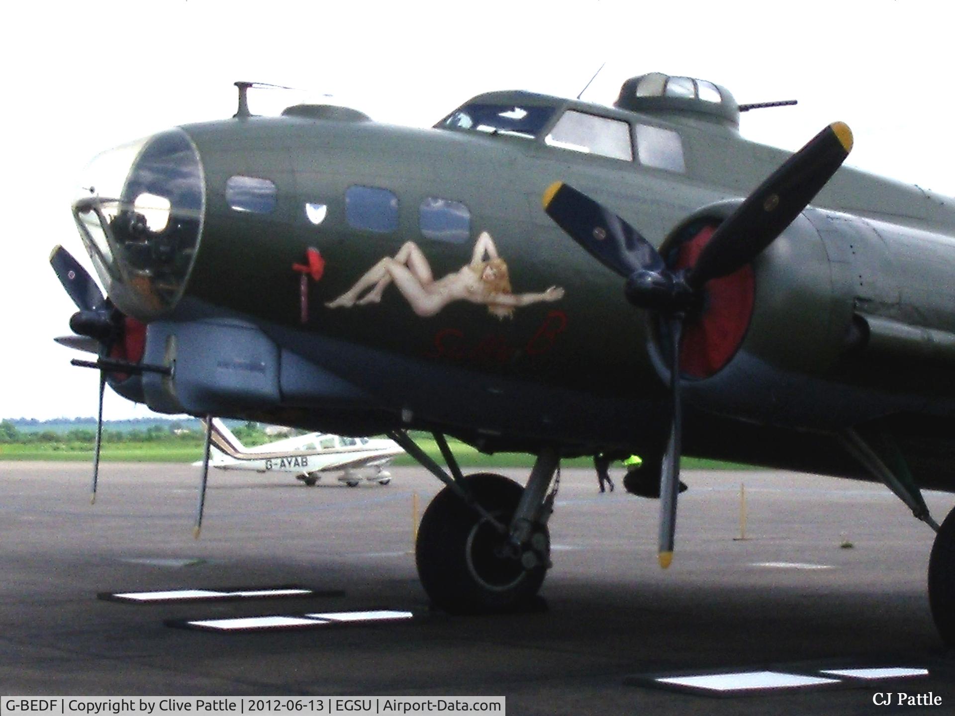 G-BEDF, 1944 Boeing B-17G Flying Fortress C/N 8693, Nose detail at Duxford