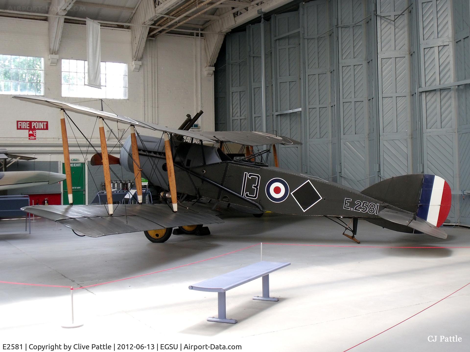 E2581, 1918 Bristol F.2B Fighter C/N 4184, On display at the IWM Duxford