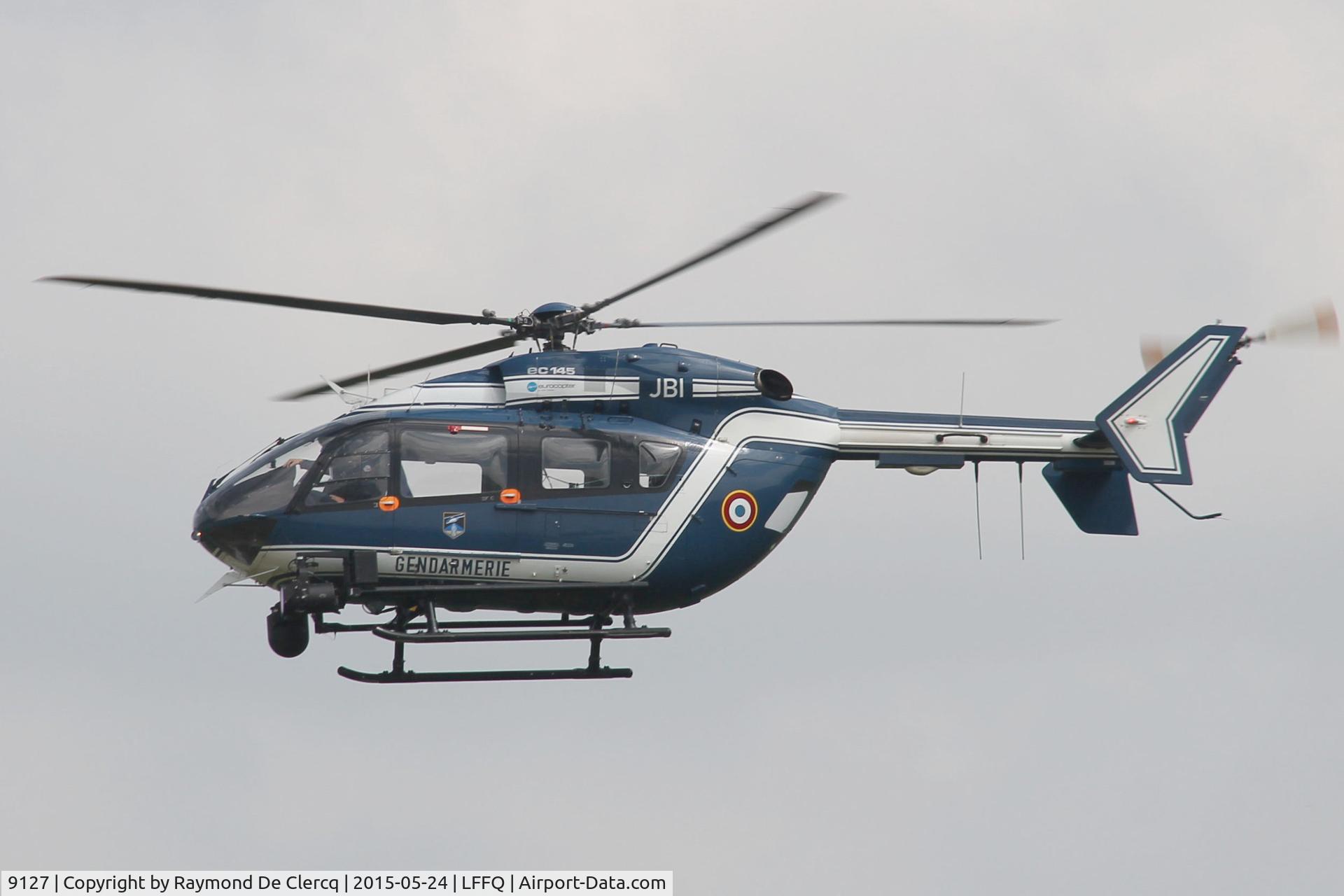 9127, 2008 Eurocopter-Kawasaki EC-145 (BK-117C-2) C/N 9127, At La Ferté-Alais 2015.