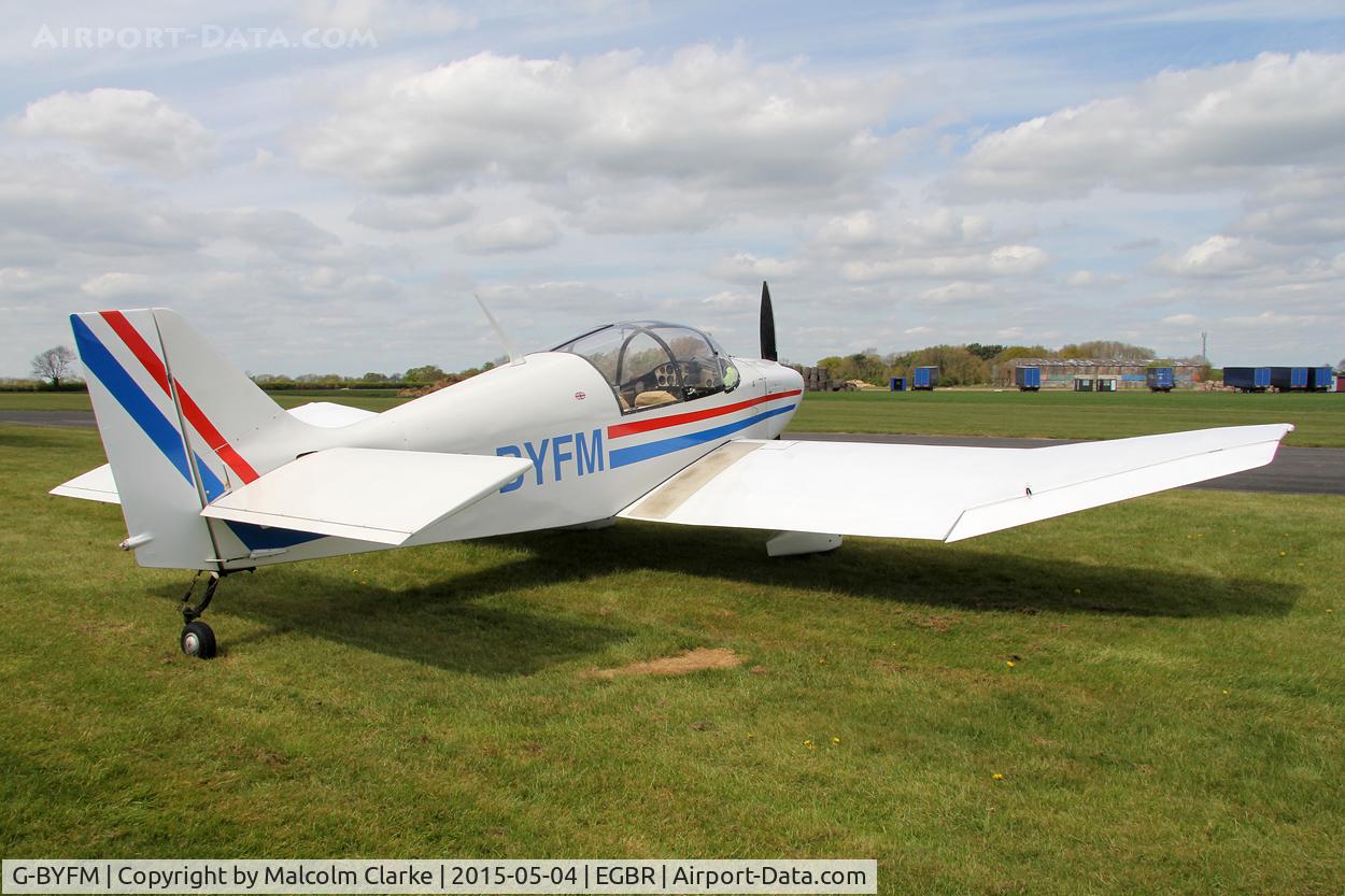 G-BYFM, 2000 Jodel DR-1050 M1 Excellence Replica C/N PFA 304-13237, Jodel DR-1050-M1 at The Real Aeroplane Company's Auster Fly-In, Breighton Airfield, May 4th 2015.