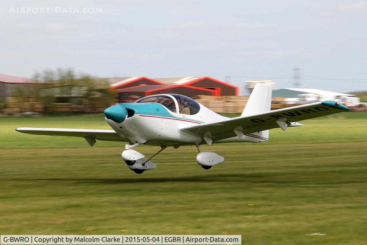 G-BWRO, 1997 Europa Tri-Gear C/N PFA 247-12849, Europa at The Real Aeroplane Club's Auster Fly-In, Breighton Airfield, May 4th 2015.