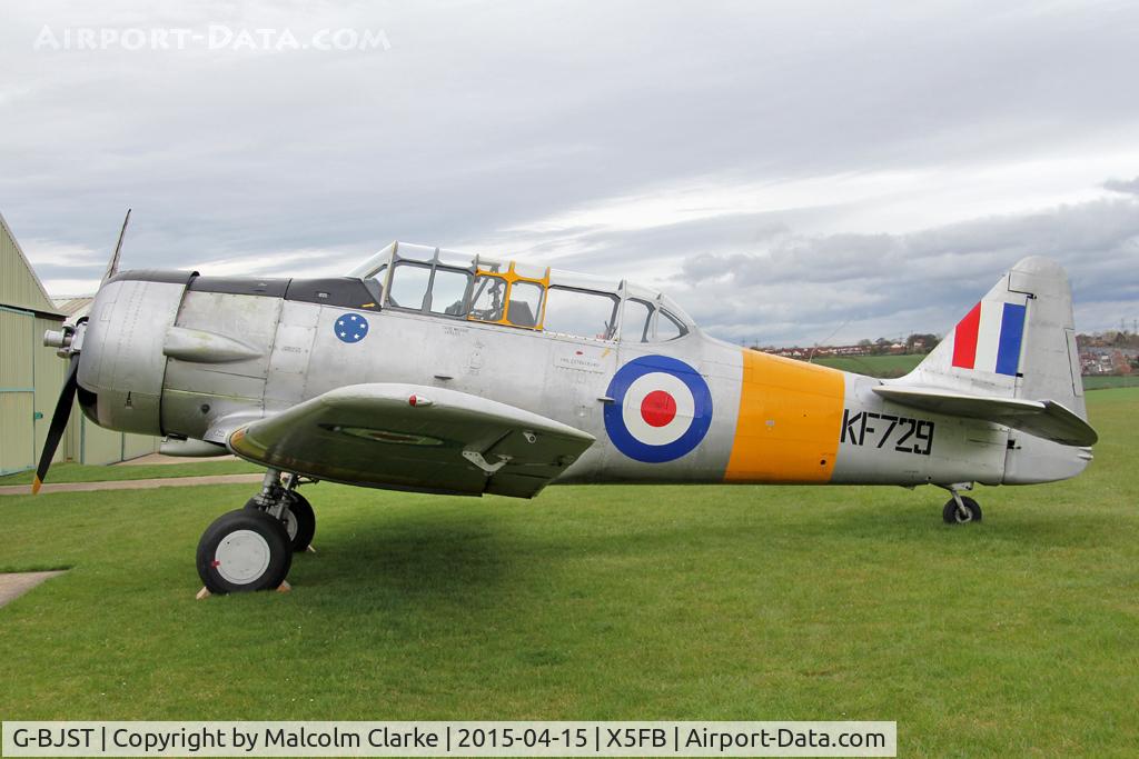G-BJST, 1953 Canadian Car & Foundry T-6H Harvard Mk.4M C/N 14A-2429, Canadian Car & Foundry T-6H Harvard 4M, Fishburn Airfield UK, April 15 2015.