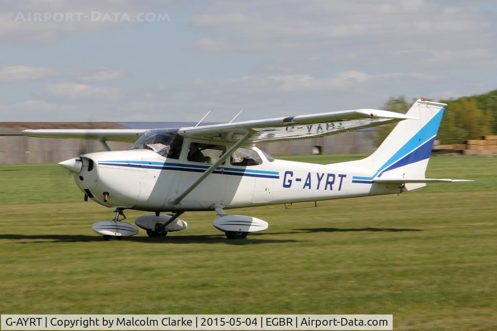 G-AYRT, 1971 Reims F172K Skyhawk C/N 0777, Reims F172K Skyhawk at The Real Aeroplane Club's Auster Fly-In, Breighton Airfield, May 4th 2015.