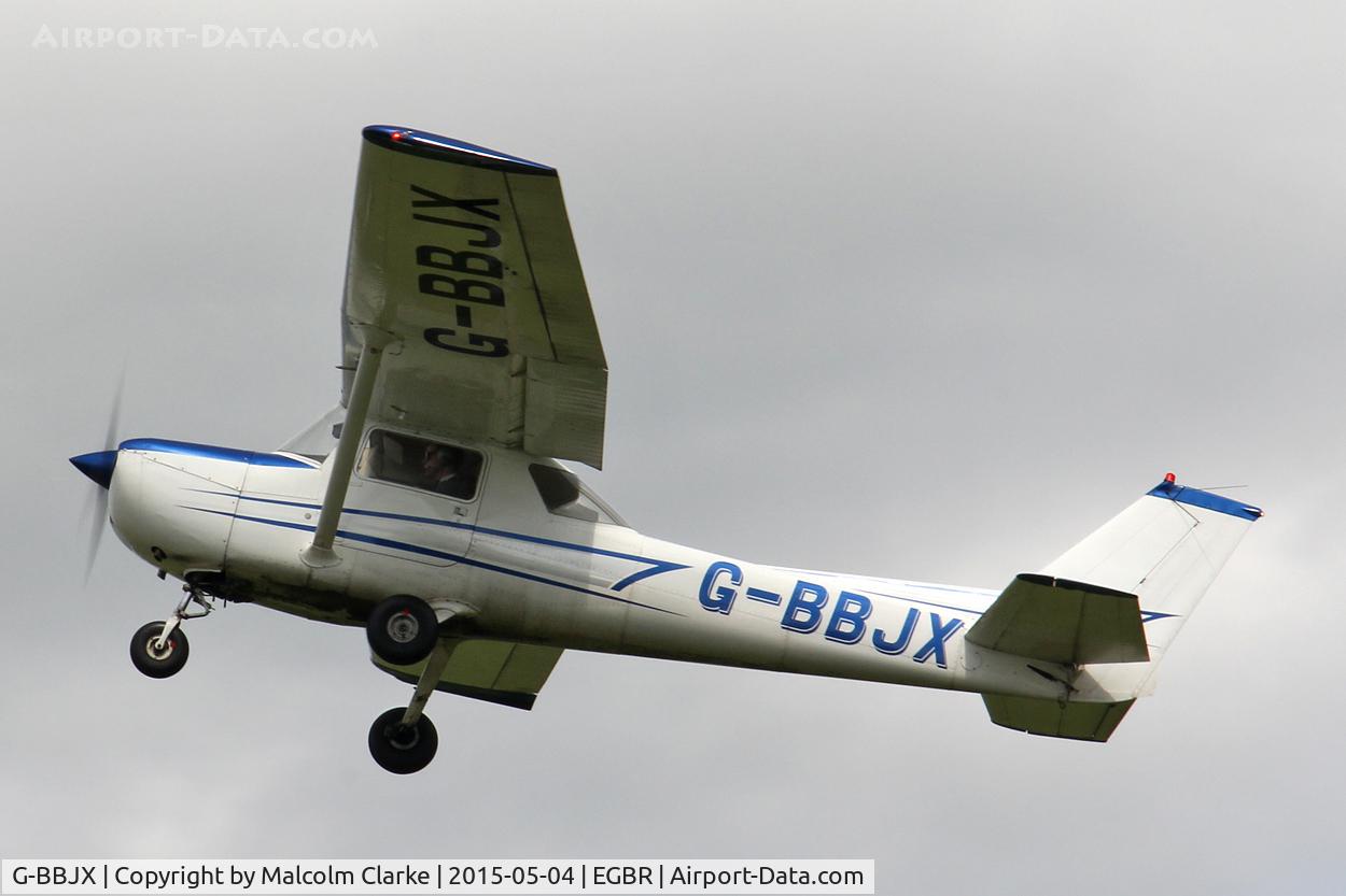 G-BBJX, 1974 Reims F150L C/N 1017, Reims F150L at The Real Aeroplane Club's Auster Fly-In, Breighton Airfield, May 4th 2015.