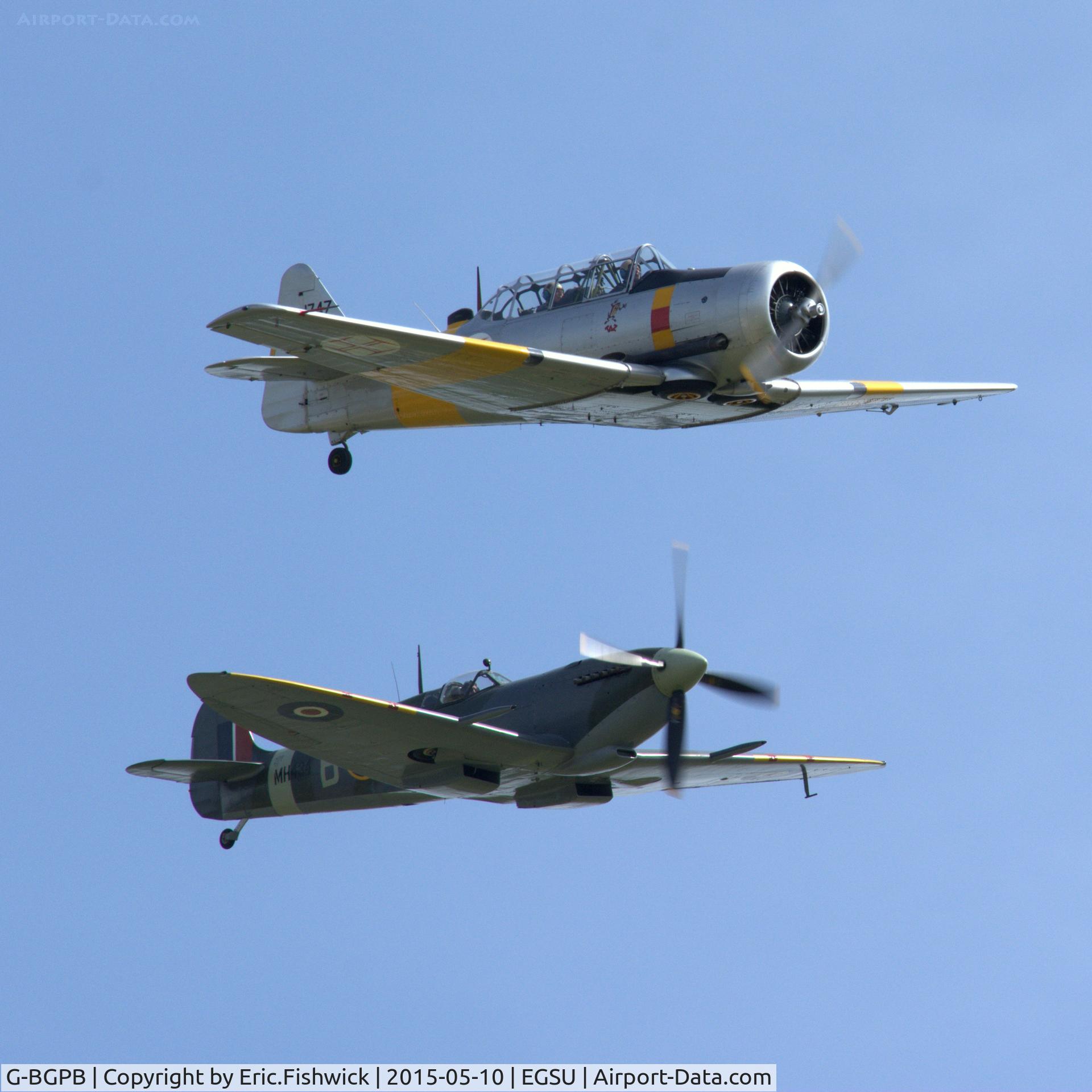 G-BGPB, 1953 Canadian Car & Foundry T-6 Harvard Mk.4 C/N CCF4-538, 45. G-BGPB with MH434 at The Imperial War Museum, Duxford.