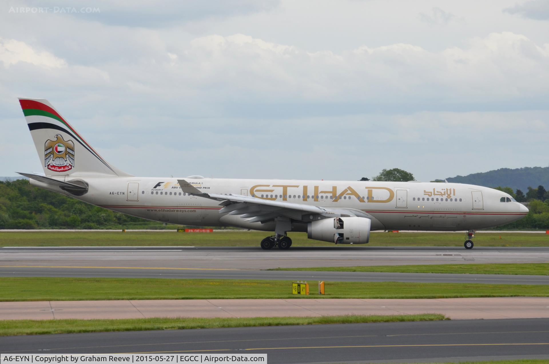 A6-EYN, 2007 Airbus A330-243 C/N 832, Just landed.