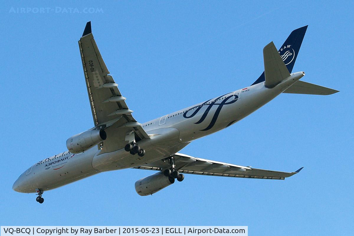 VQ-BCQ, 2009 Airbus A330-343E C/N 1058, Airbus A330-343X [1058] (Aeroflot Russian Airlines) Home~G 16/05/2015