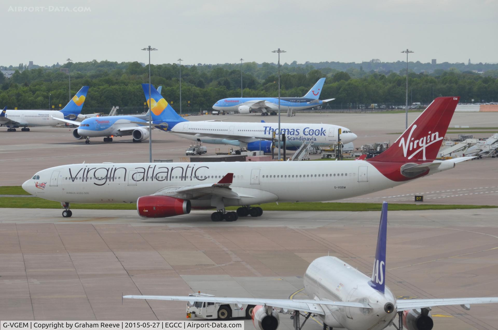 G-VGEM, 2011 Airbus A330-343X C/N 1215, About to depart.
