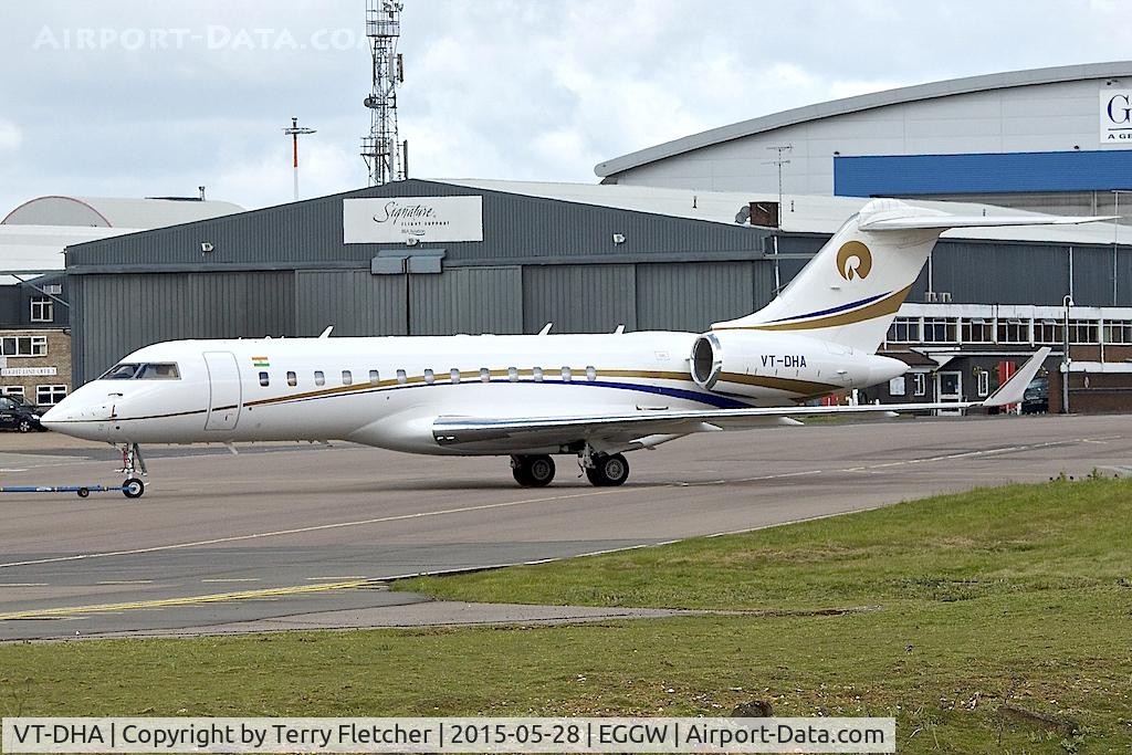 VT-DHA, 2002 Bombardier BD700-1A10 Global Express C/N 9111, Bombardier BD700-1A10 Global Express, c/n: 9111 at Luton