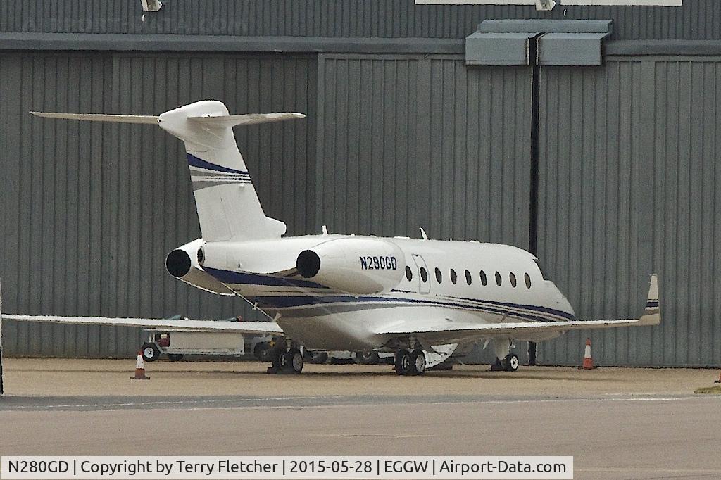N280GD, 2011 Israel Aircraft Industries Gulfstream G280 C/N 2004, 2011 Israel Aircraft Industries Gulfstream G280 at Luton