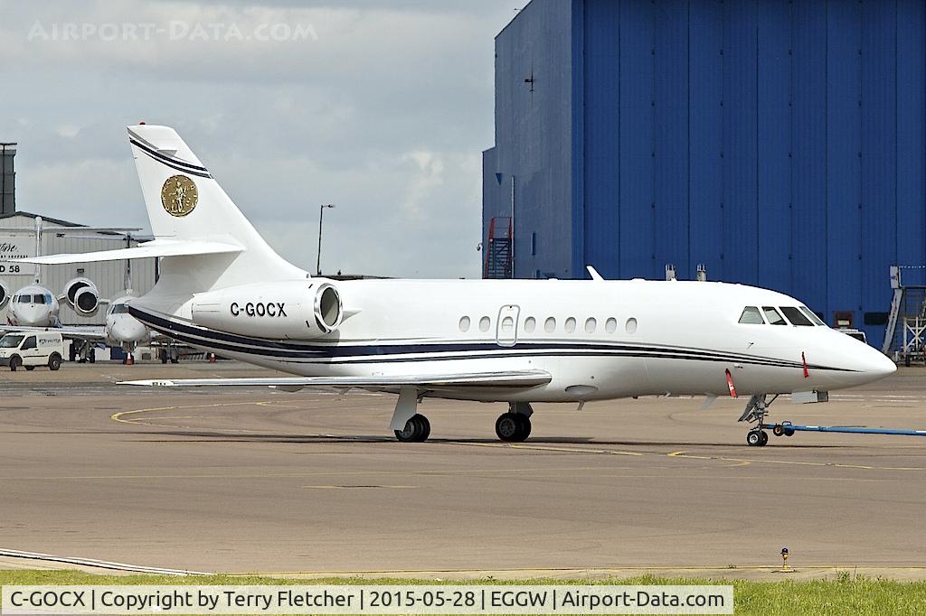 C-GOCX, 2004 Dassault Falcon 2000 C/N 219, 2004 Dassault FALCON 2000, c/n: 219 at Luton  - ex N1999