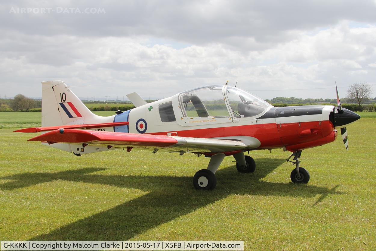 G-KKKK, 1973 Scottish Aviation Bulldog T.1 C/N BH120/199, Scottish Aviation Bulldog T.1 at the opening of Fishburn Airfield's new clubhouse, May 17th 2015.