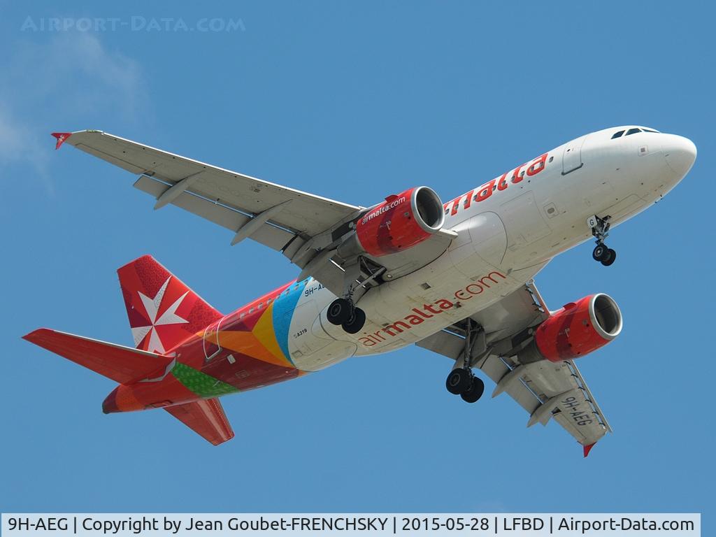 9H-AEG, 2003 Airbus A319-112 C/N 2113, KM7470 from Malta via La Rochelle