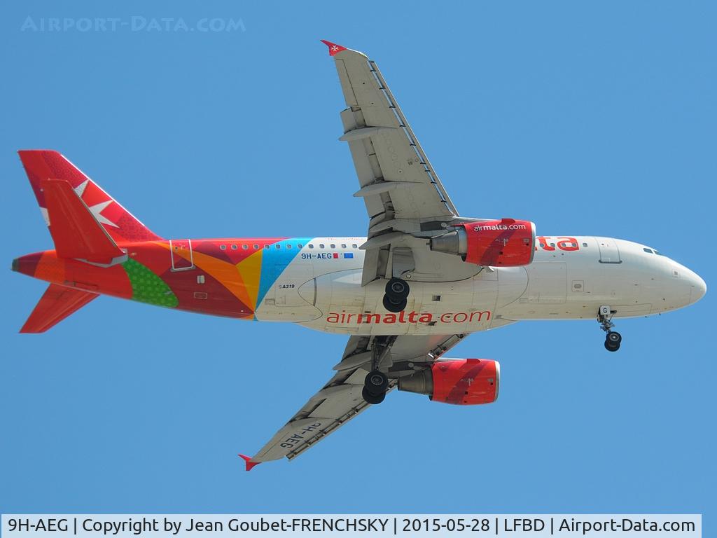 9H-AEG, 2003 Airbus A319-112 C/N 2113, KM7470 from Malta via La Rochelle