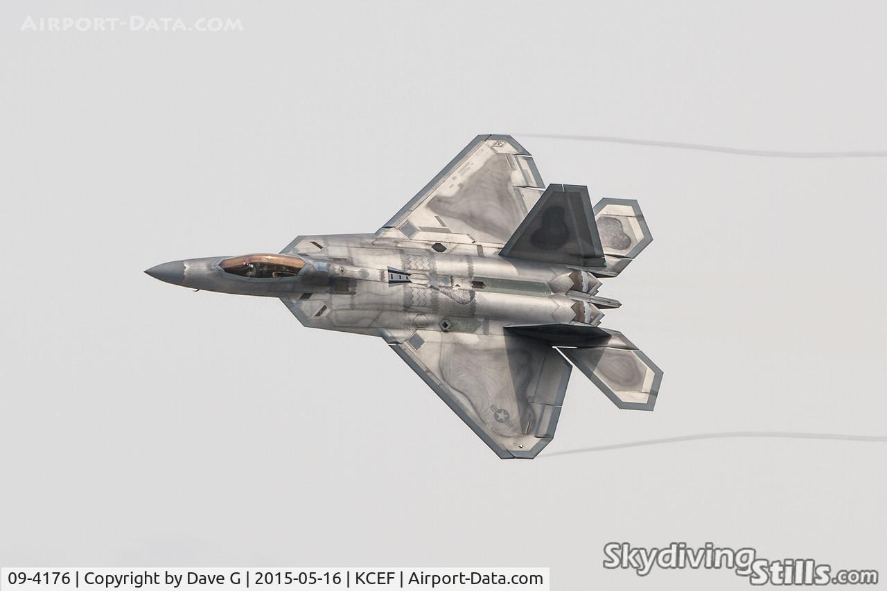 09-4176, Lockheed Martin F-22A Raptor C/N 4176, F-22 at the 2015 Great New England Airshow.
