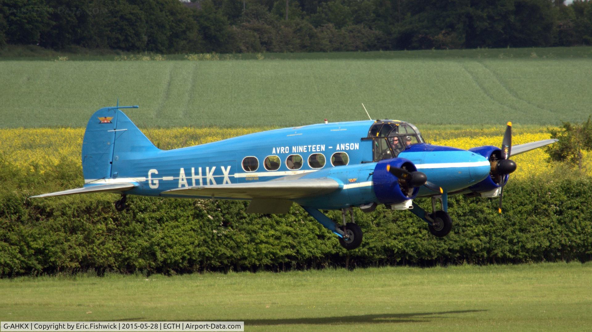 G-AHKX, 1946 Avro 652A Anson C.19 Series 2 C/N 1333, 42. G-AHKX returns safely to Shuttleworth Collection, Old Warden Aerodrome.