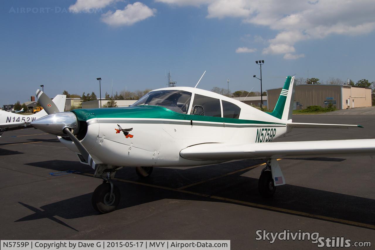 N5759P, 1959 Piper PA-24 C/N 24-836, Comanche at Martha's Vineyard.