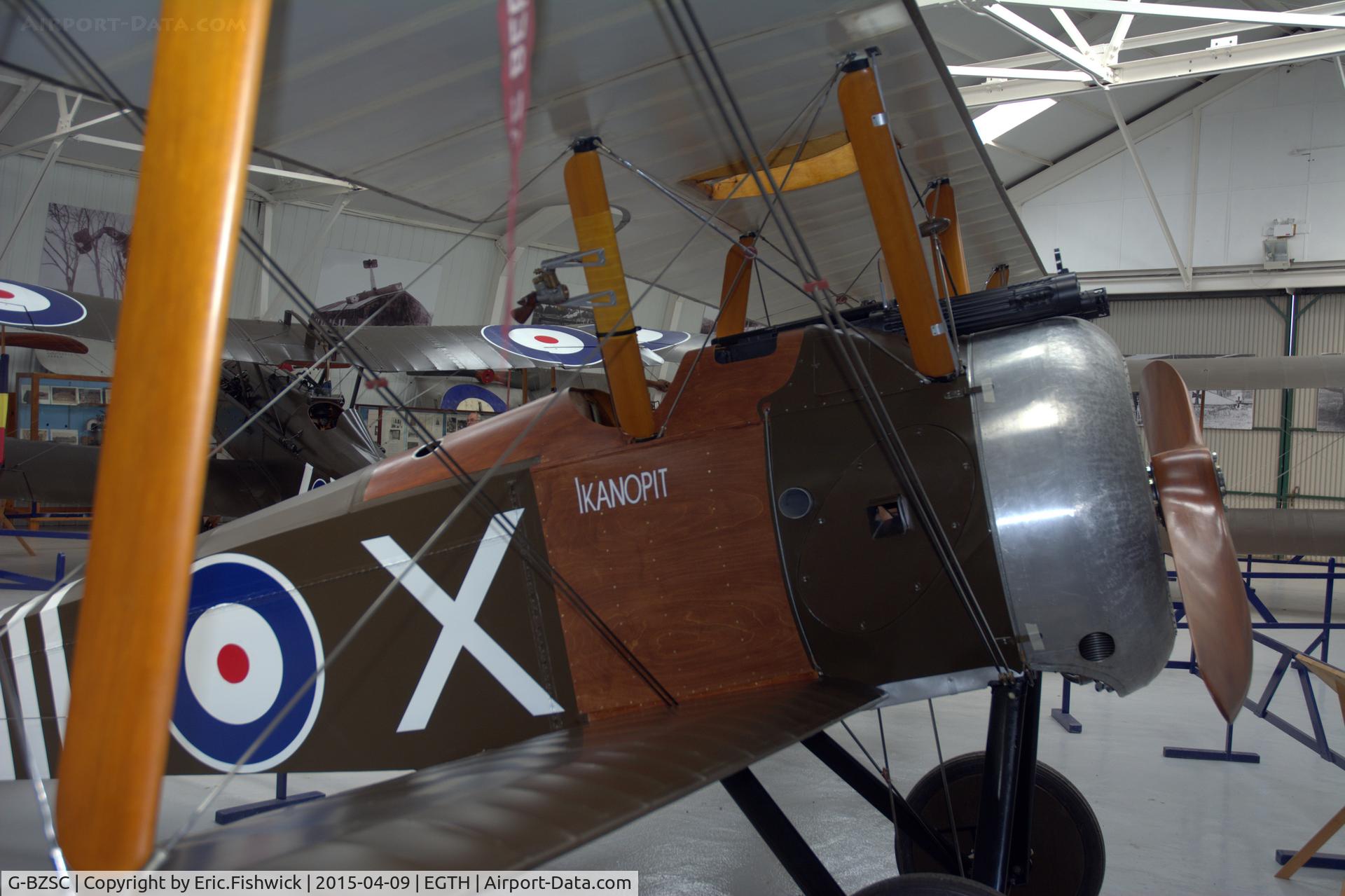 G-BZSC, 2001 Sopwith F.1 Camel Replica C/N NAW-3, 4. G-BZSC (D1851) This is the Shuttleworth Collection's Sopwith F.1 Camel.