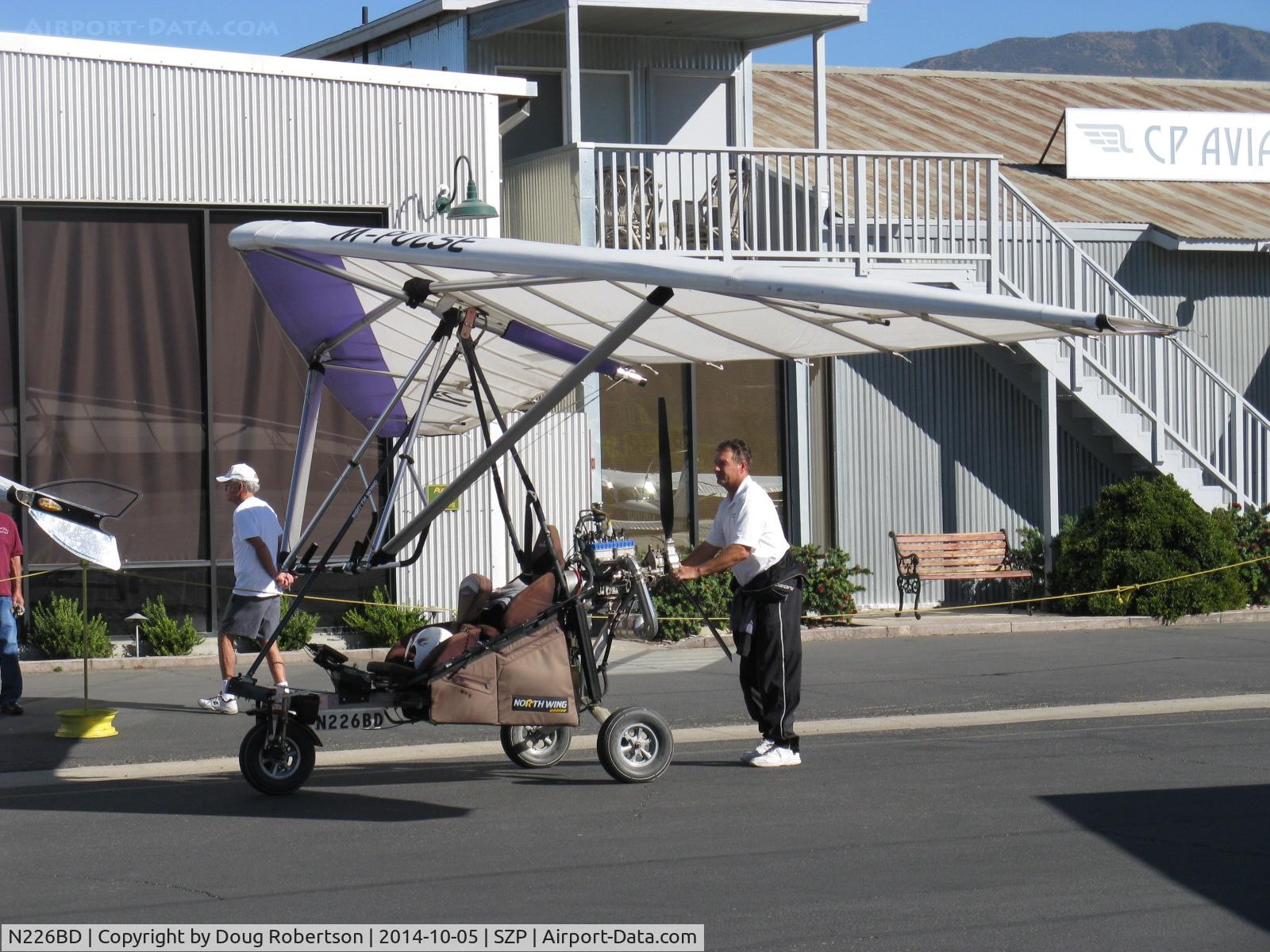 N226BD, North Wing Apache ST C/N 2261107, 2008 North Wing Design APACHE ST, weight-shift control ultralight trike, Rotax 582 pusher, spotting the aircraft