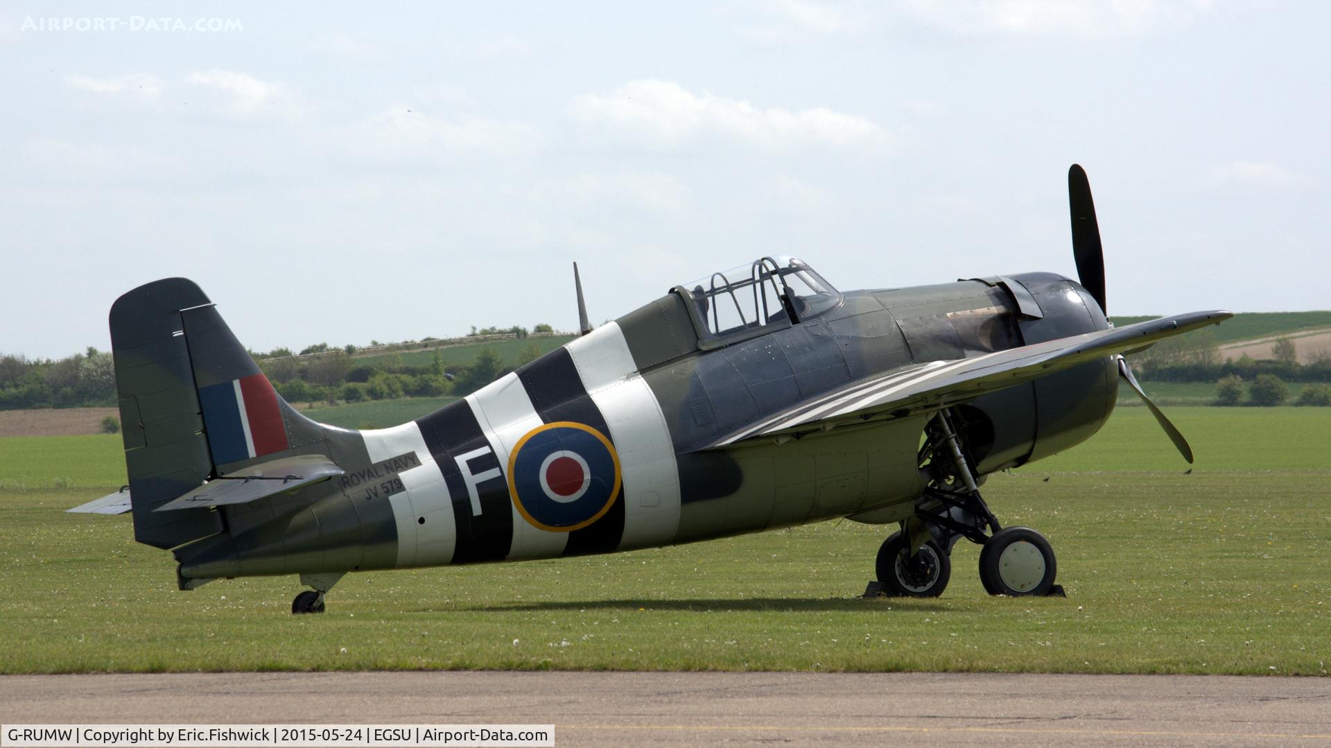 G-RUMW, 1944 General Motors (Grumman) FM-2 Wildcat C/N 5765, 2. JV579 at The IWM VE Day Anniversary Air Show, May 2015.