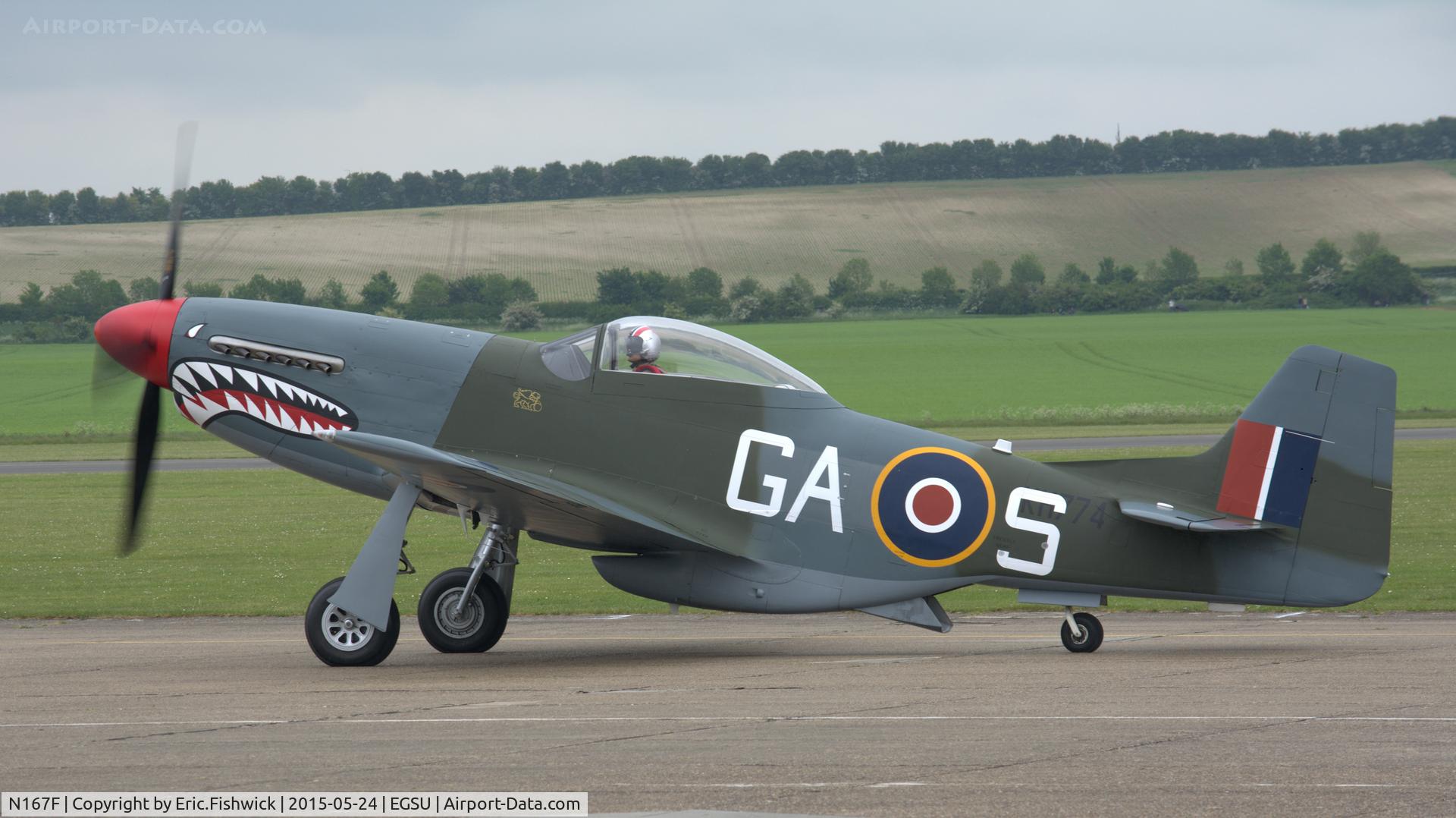N167F, 1944 North American P-51D Mustang C/N 122-40417, 1. N167F (Norwegian Spitfire Foundation) at The IWM VE Day Anniversary Air Show, May 2015.