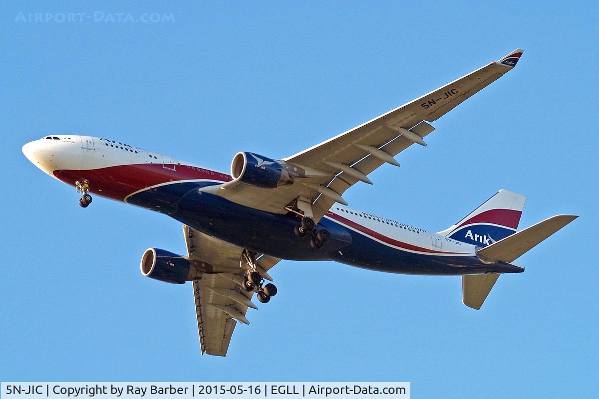 5N-JIC, 2008 Airbus A330-223 C/N 891, Airbus A330-223 [891] (Arik Air) Home~G 16/05/2015. On approach 27R.