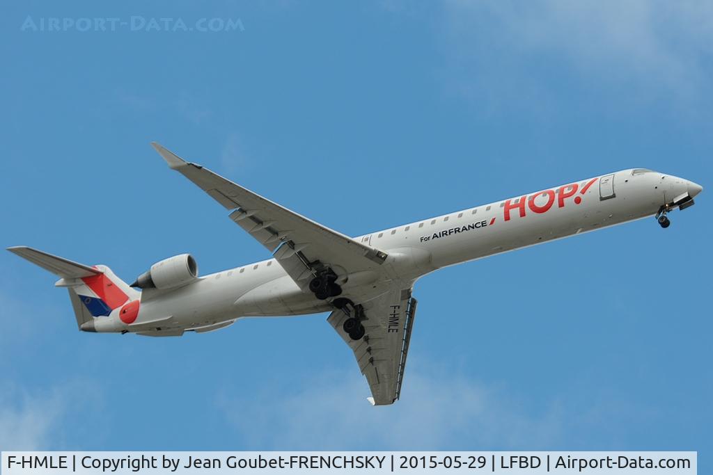 F-HMLE, 2010 Bombardier CRJ-1000EL NG (CL-600-2E25) C/N 19009, HOP A54026 anding 23 from Lyon