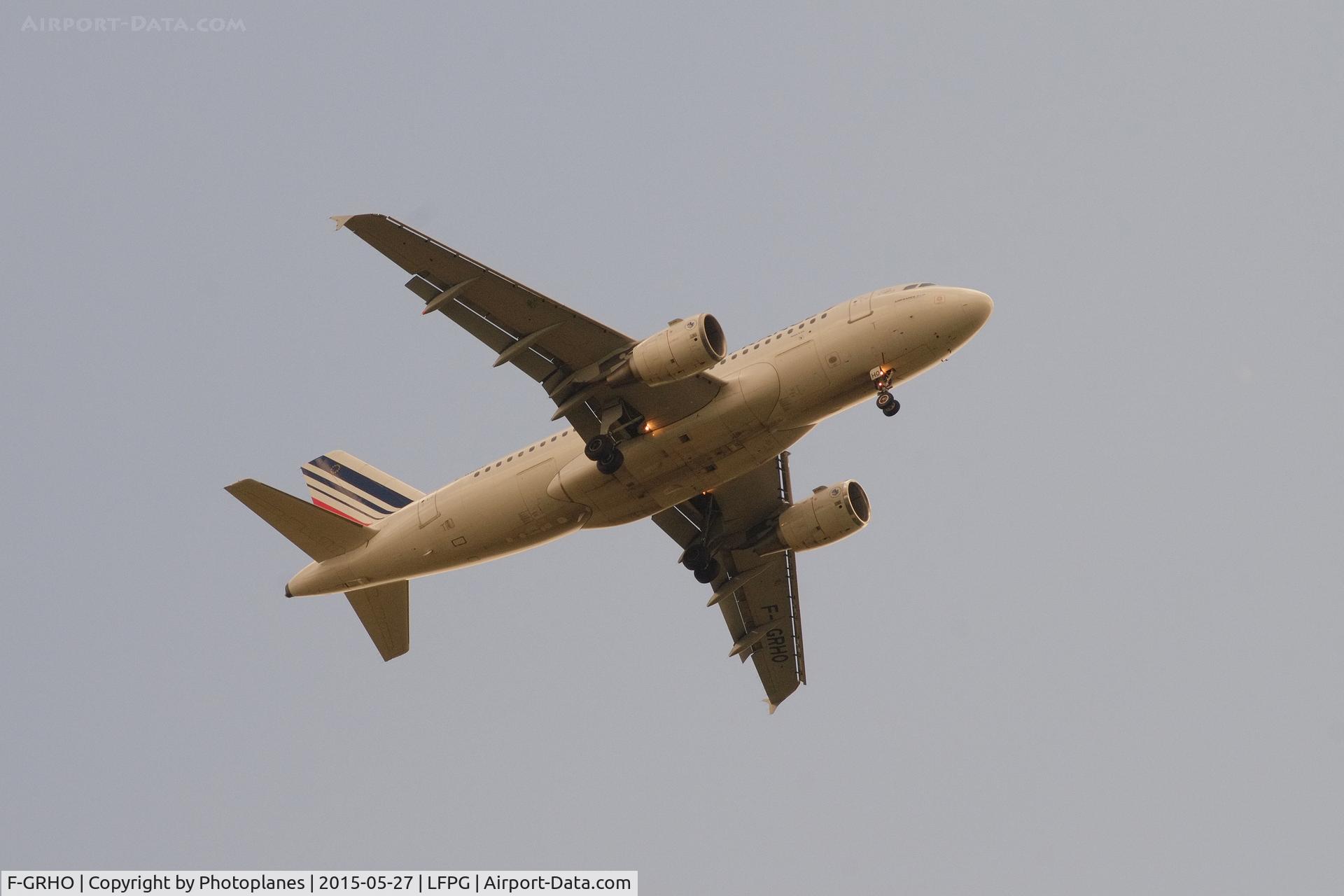F-GRHO, 2000 Airbus A319-111 C/N 1271, cdg approach