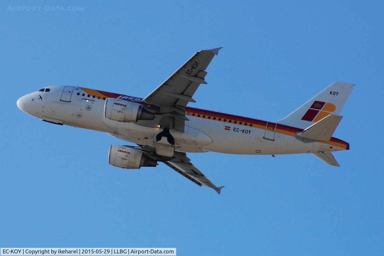 EC-KOY, 2008 Airbus A319-111 C/N 3443, Fly to Madrid, Espana.