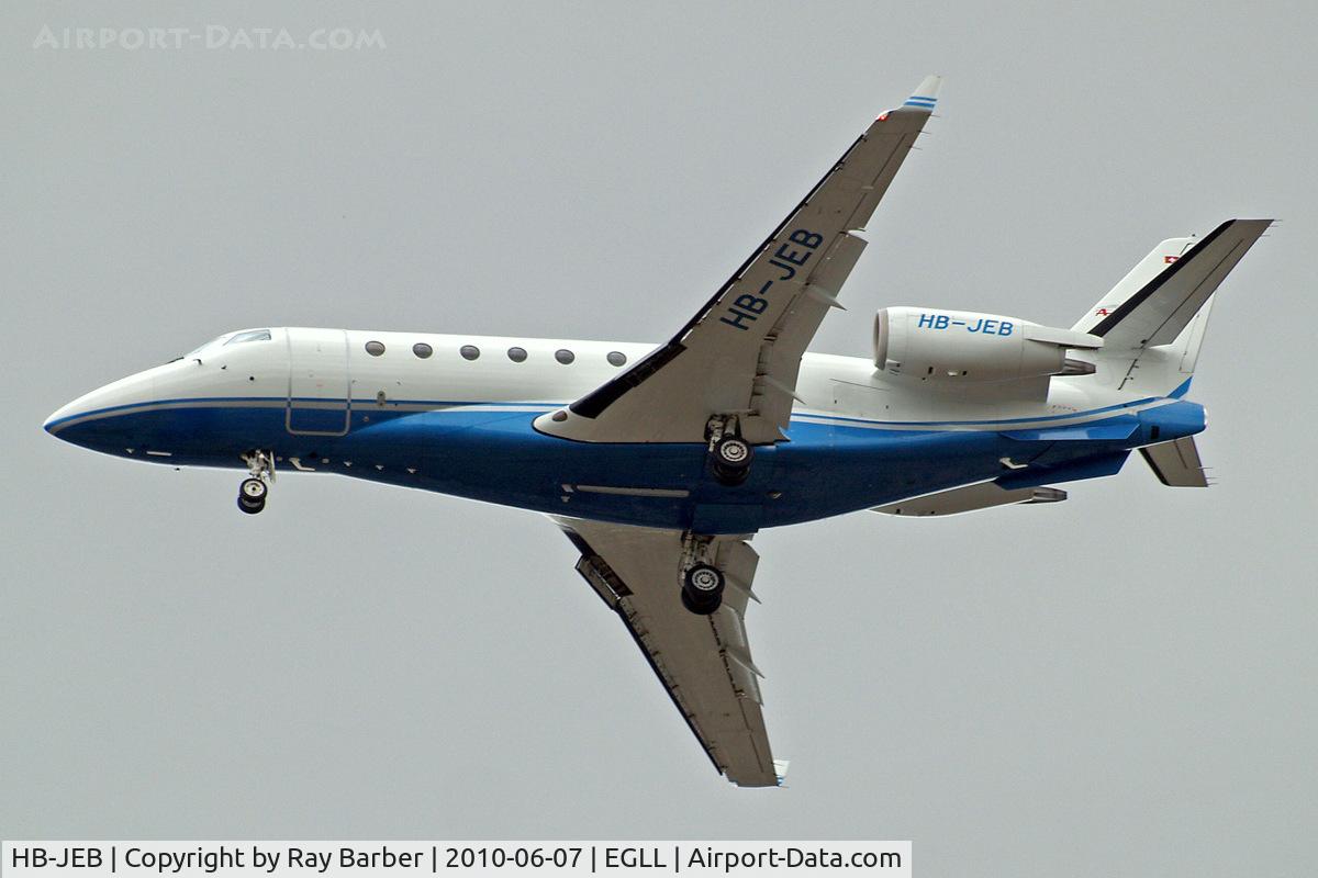 HB-JEB, 2001 Israel Aircraft Industries IAI-1126 Galaxy C/N 032, I.A.I. Galaxy G200 [032] (TAG Aviation SA) Home~G 07/06/2010