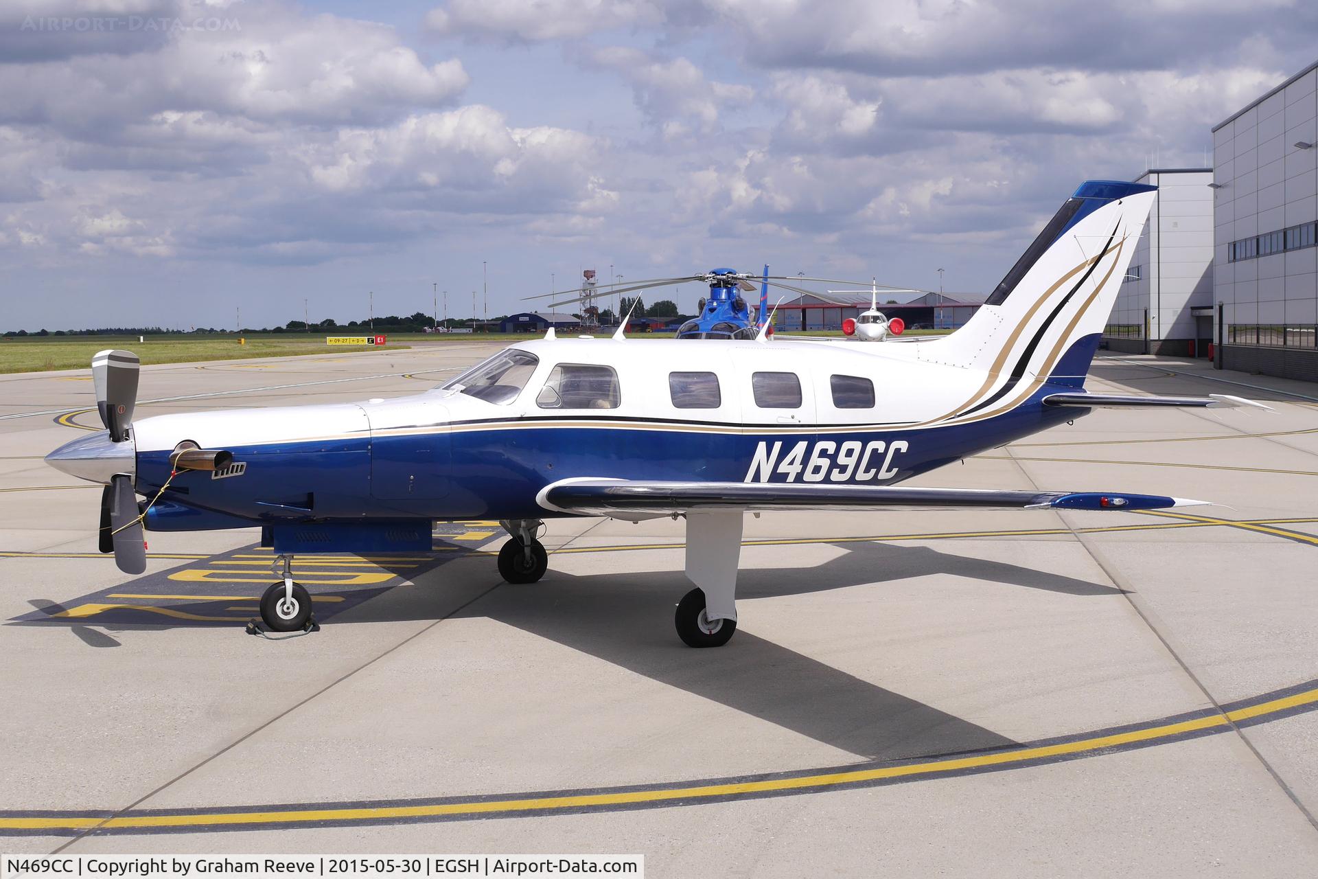 N469CC, 1984 Piper PA-46-310P Malibu C/N 46-8408049, Parked at Norwich.