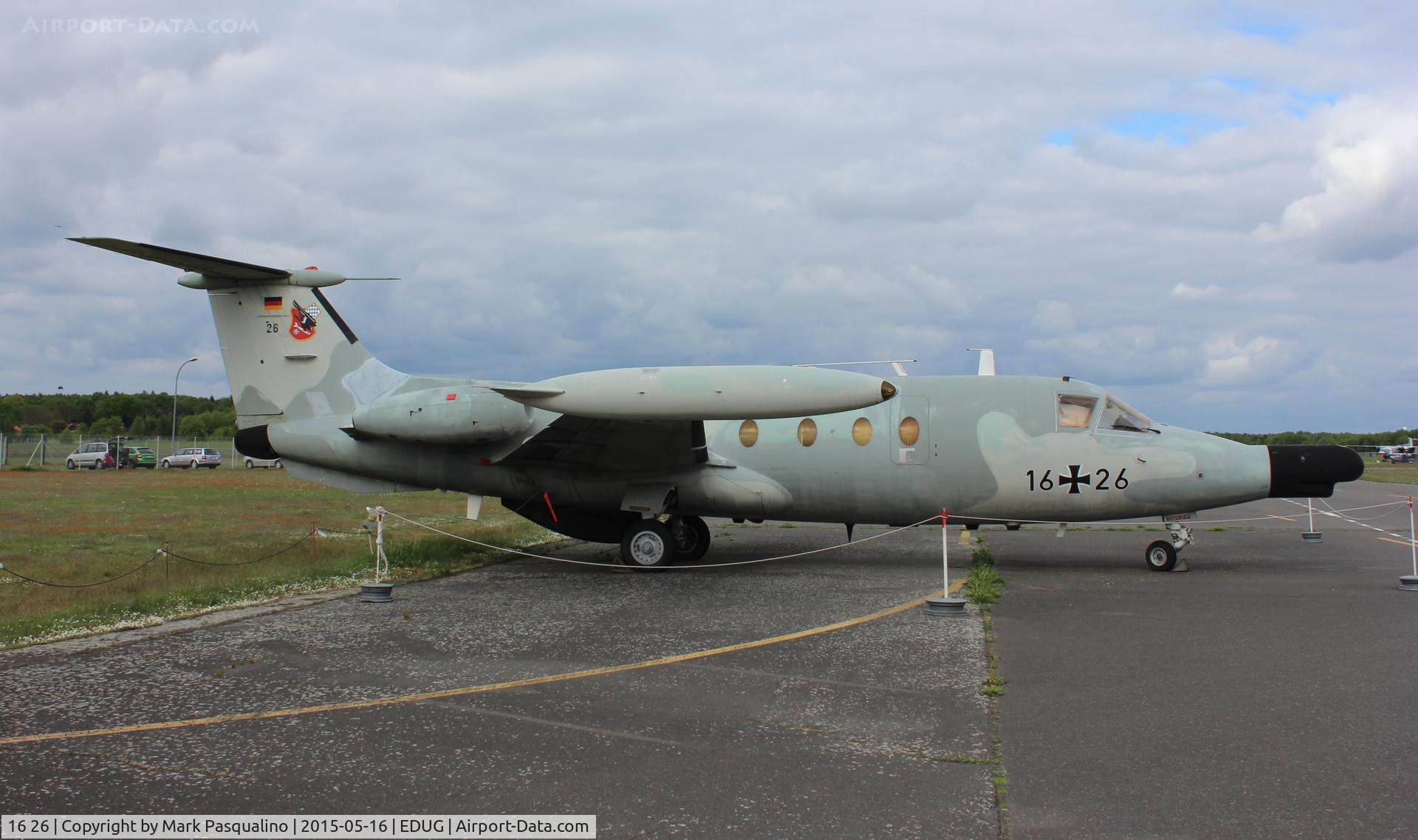 16 26, Hamburger Flugzeugbau HFB-320ECM Hansa Jet C/N 1063, HFB-320ECM