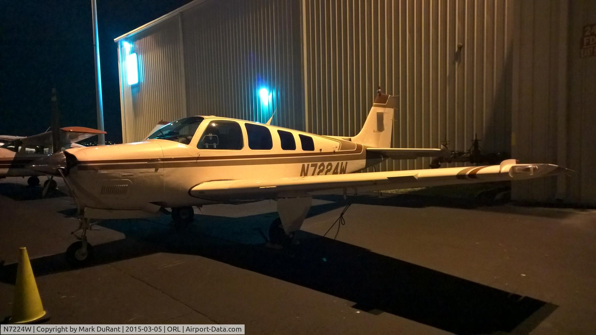 N7224W, 1985 Beech A36 Bonanza 36 C/N E-2225, As seen in Orlando