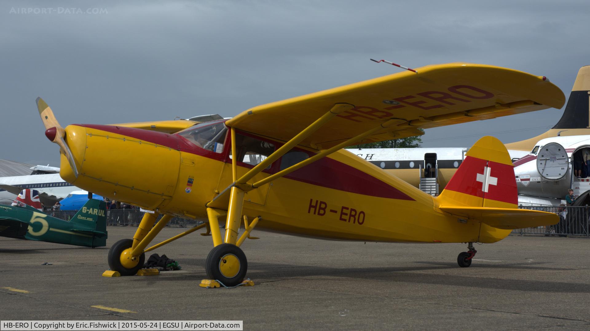 HB-ERO, 1943 Fairchild UC-61K Argus III (24R-46A) C/N 891, 3. HB-ERO at The IWM VE Day Anniversary Air Show, May 2015.